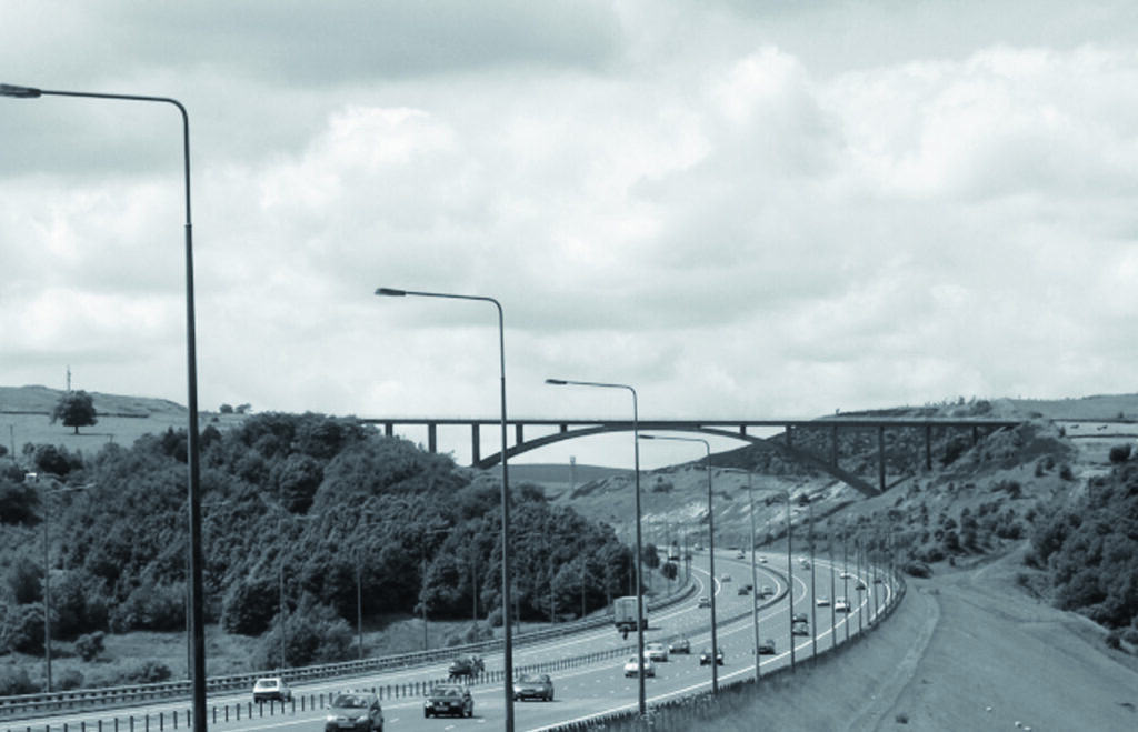 1970s m62 & scammonden bridge construction