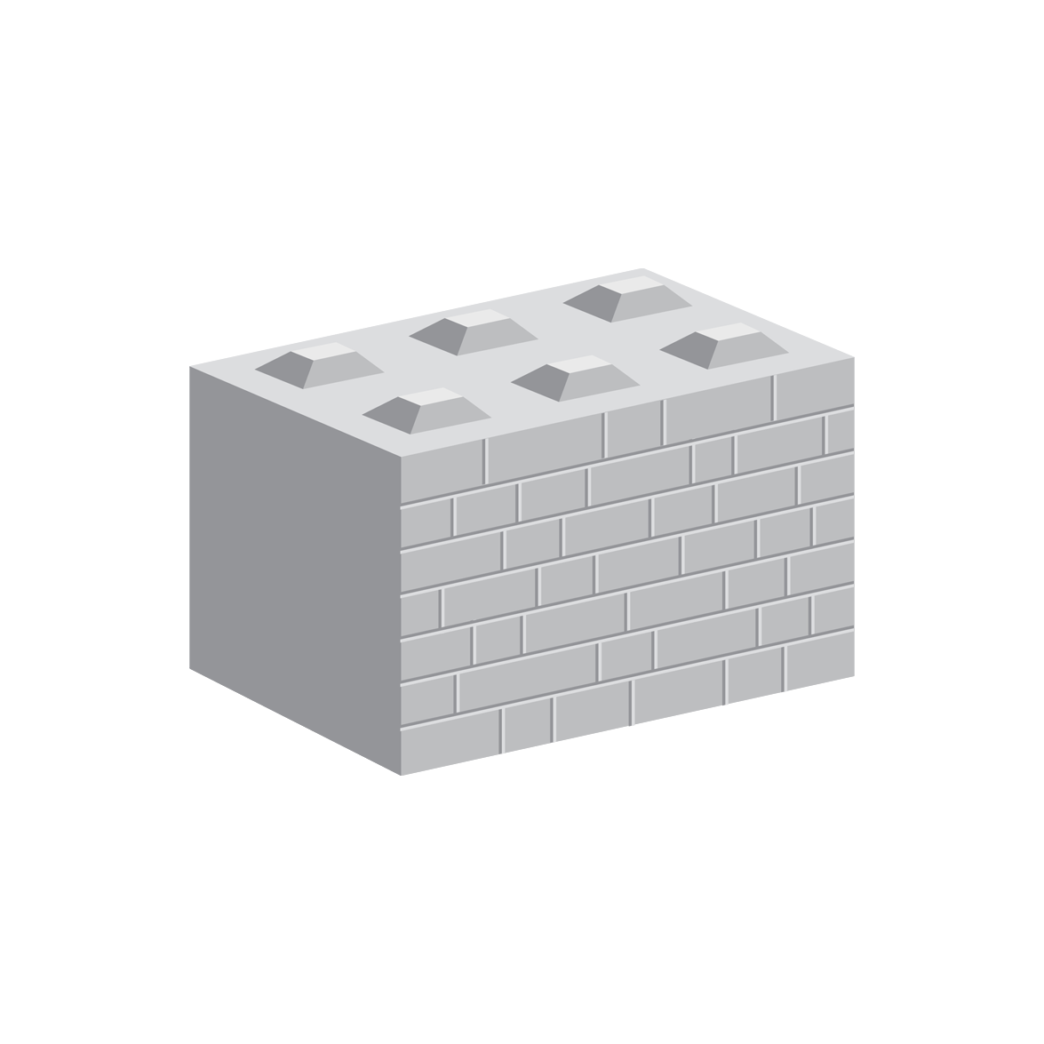 myers brick imprint full block 1500 x 600 x 600mm flat top