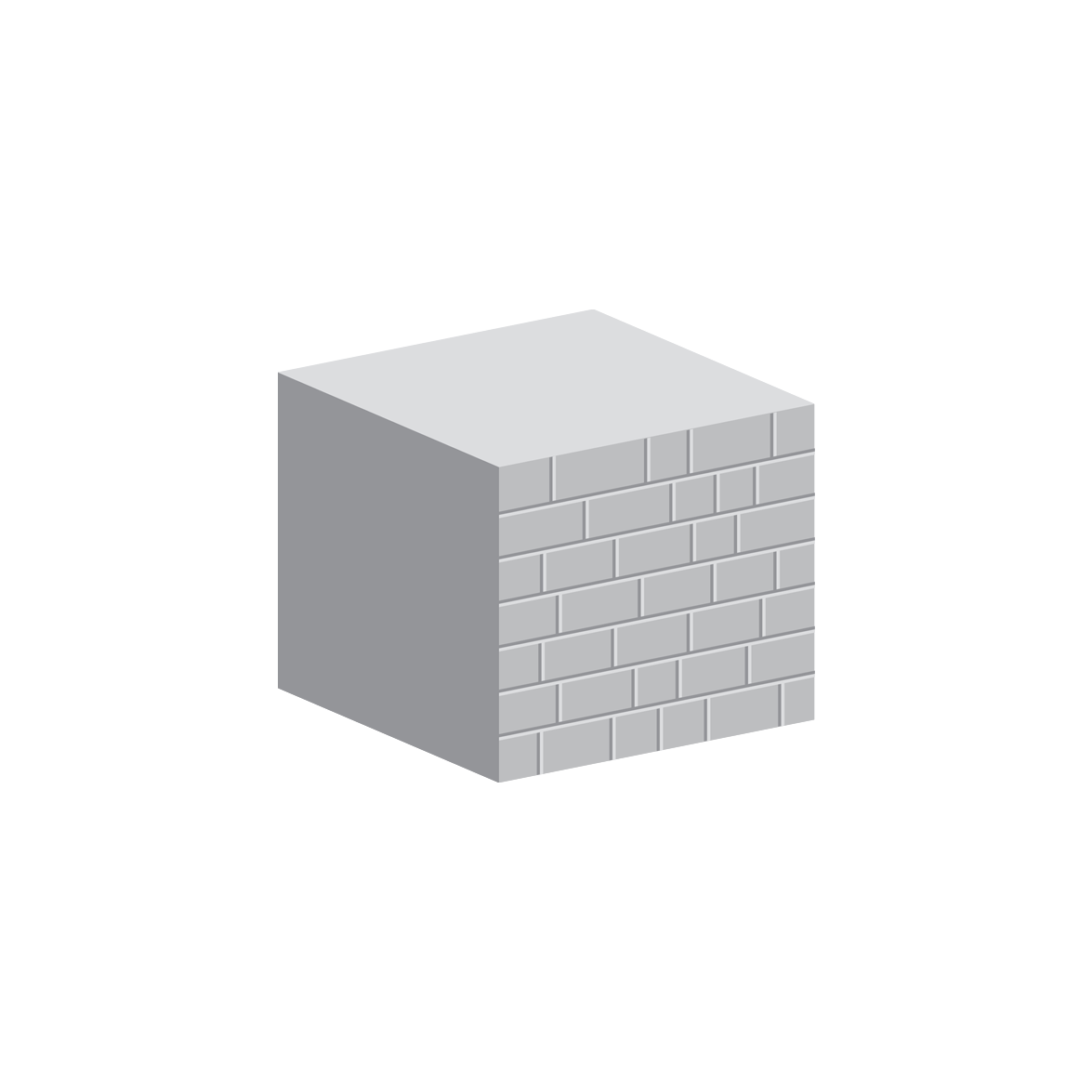 myers brick imprint full block 1500 x 600 x 600mm flat top